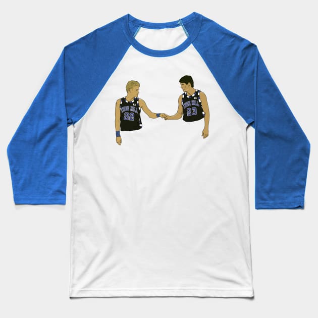 Lucas & Nathan Scott One Tree Hill Baseball T-Shirt by Hevding